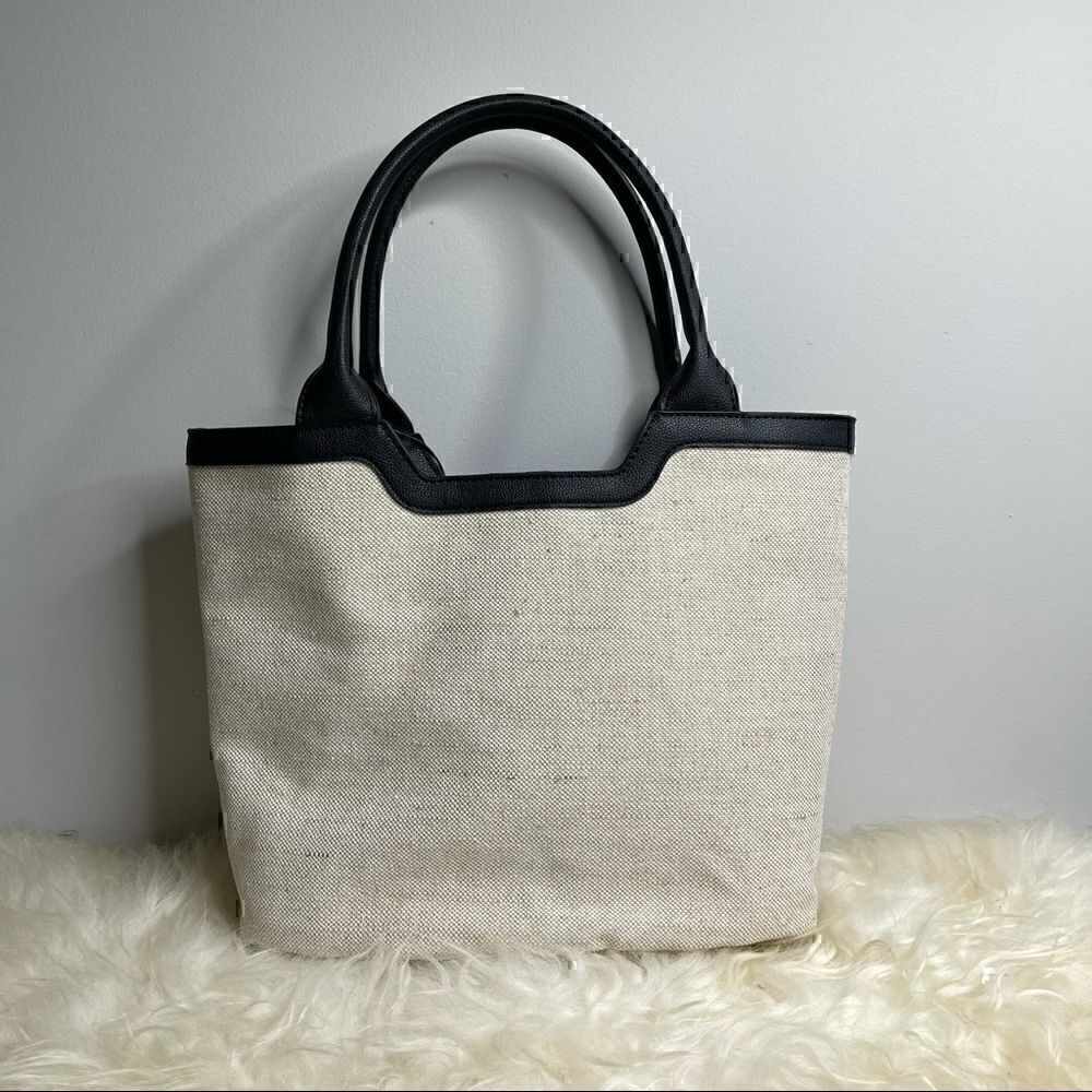 Rachel Zoe canvas tote with top handle NWOT - Picture 6 of 9